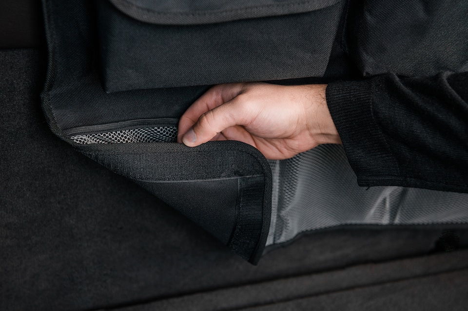 image 1 of Car Backseat Storage Bag With Pockets