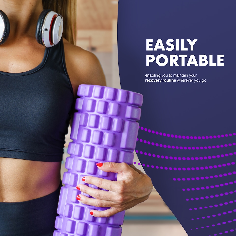 image 1 of Kayman High Density Foam Roller for Deep Tissue Muscle Recovery