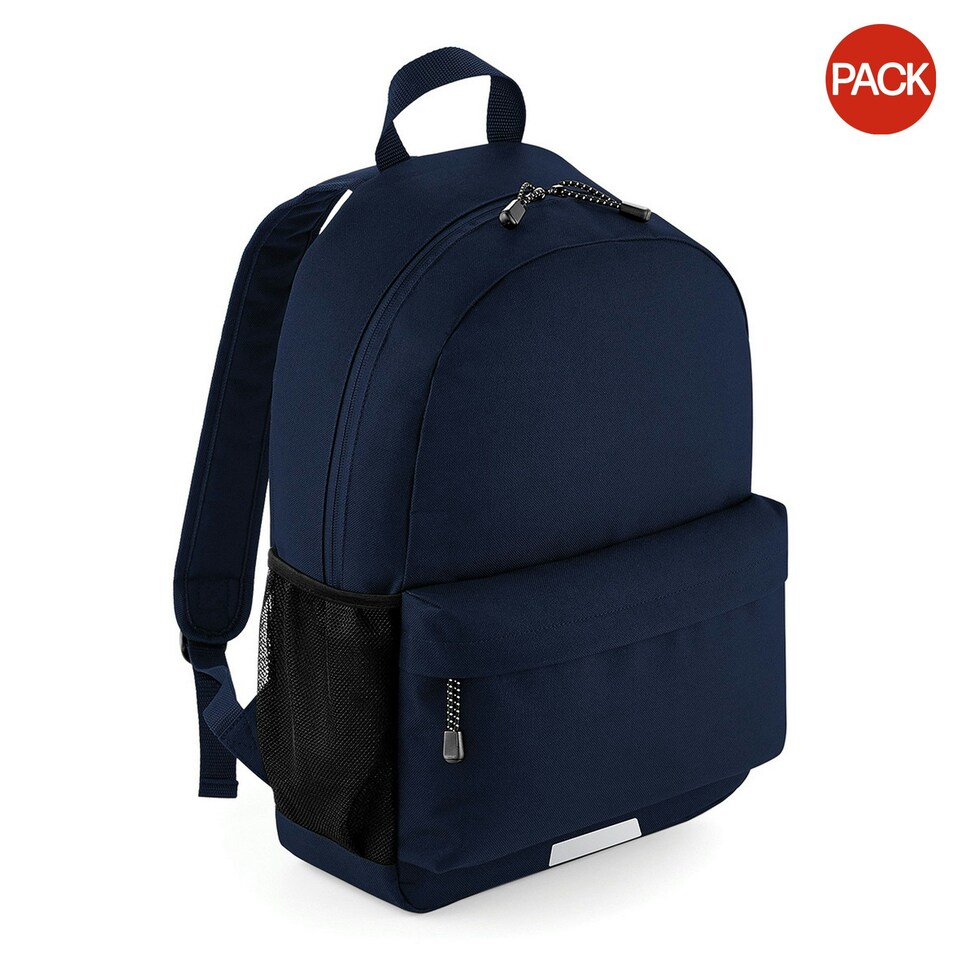 image 1 of Quadra Academy Classic Backpack/Rucksack Bag (Pack of 2) - French Navy - One Size