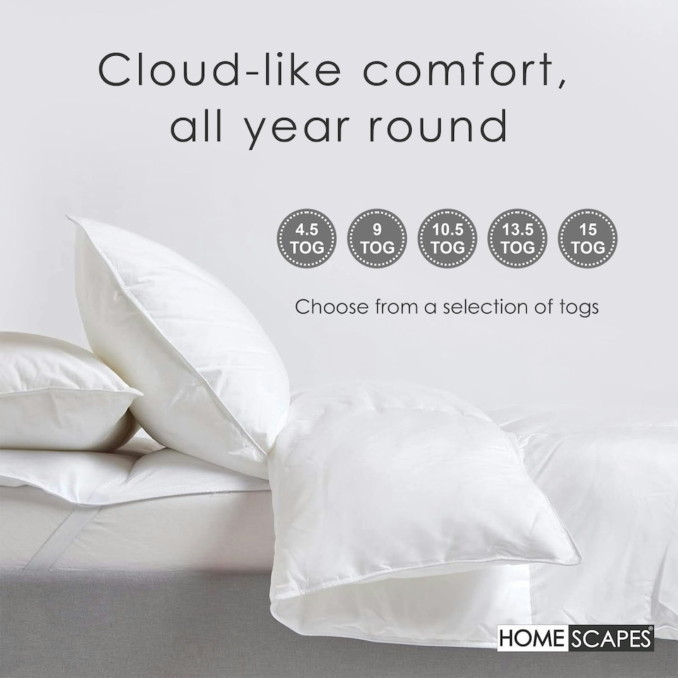 image 1 of Homescapes Super Microfibre 10.5 Tog Duvet, King