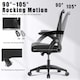 image 3 of Rattantree Ergonomic Office Chair with Flip Up Armrests & Lumbar Support