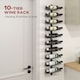image 8 of HOMCOM Wall Mount Wine Rack, Wall Wine Rack for 10 Wine Bottles, Black