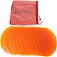 image 1 of Precision Round Flat Marker Discs - Orange, 21 Cm, white - red, K-REY-TR424O
