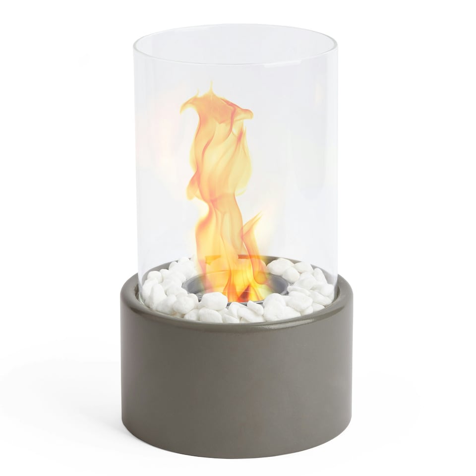 image 1 of VonHaus Bioethanol Fire Pit Table Top Round Fireplace