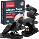 image 1 of 6pk Mouse Traps Indoor & Outdoor – Reusable Snap Traps with Shark Tooth Design, Instant Kill Mice Catchers, Durable & Safe