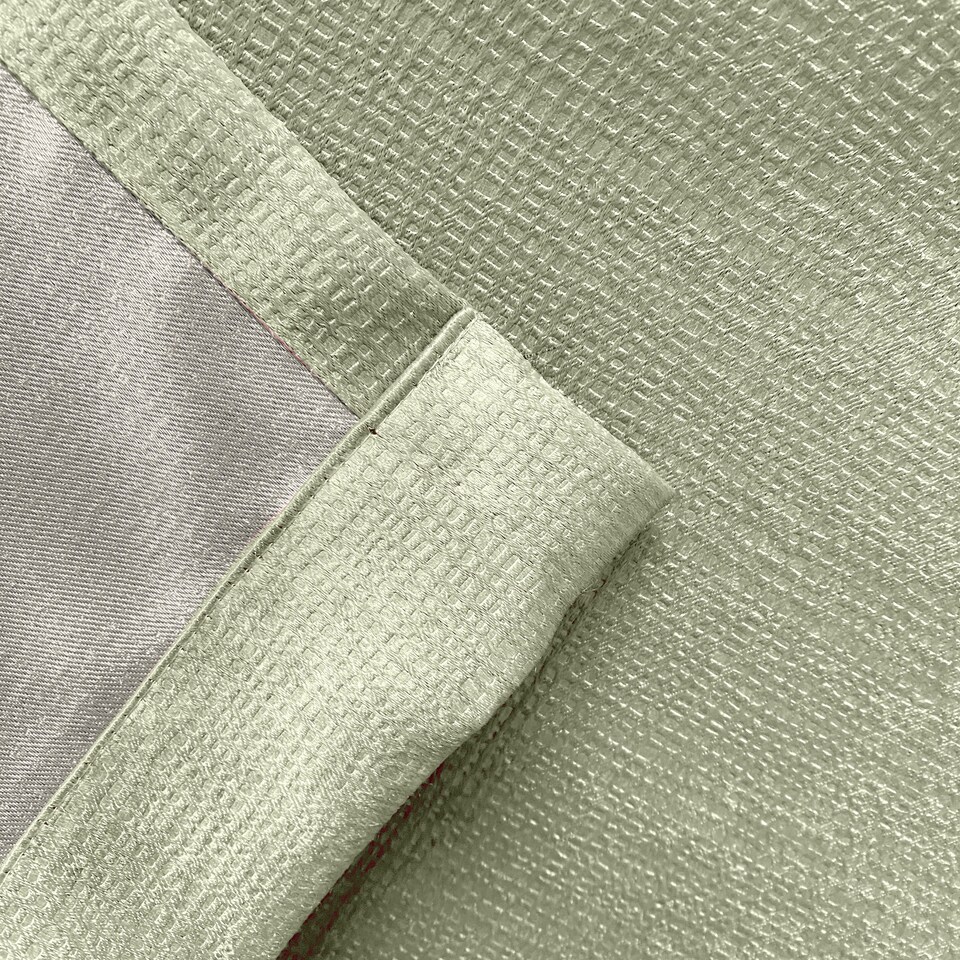 image 1 of Enhanced Living Matrix Green 90 x 54 inch (229x137cm) Tape Top Thermal Noise reducing Dim Out Curtains (PAIR) | Green | Green | 2