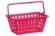 image 1 of Interiors By Premier Hot Pink Plastic Storage Basket,Durable Household Organizer,Storage Container,Multipurpose Plastic Holder | Pink