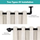 image 4 of Lister Cartwright 25mm Obsidian Black Industrial Pipe Extendable Curtain Pole Heavy Duty Metal Curtain Rod(120-210 cm)
