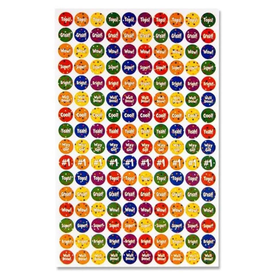 image 1 of Book of 700+ Teachers Reward Stickers by Clever Kidz