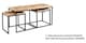 image 3 of Cosmo John Long Coffee Table Set - Solid Mango Wood - L50 x W120 x H55 cm