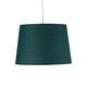 image 2 of Dark Green Cotton 28cm Tapered Cylinder Pendant or Lamp Shade Green