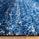 image 4 of KUKOON Navy Blue Striped Mottled Shaggy Area Rug 160cm x 230cm Blue