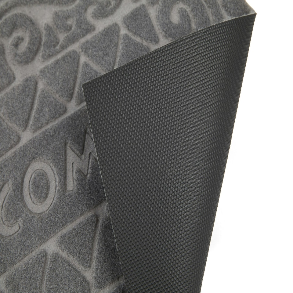 image 1 of Welcome Grey Front Door Mat