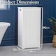 image 2 of Christow White Laundry Box Wooden Bathroom Storage Basket Linen Clothes Cabinet