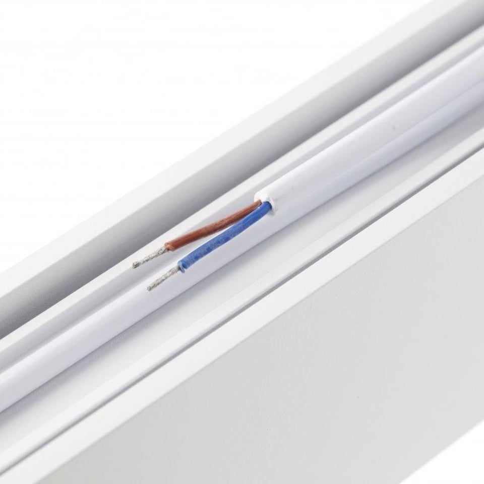 image 1 of CGC Luna White Linear LED Suspended Ceiling Light Pendant 1.2m 4000k Natural White LED White
