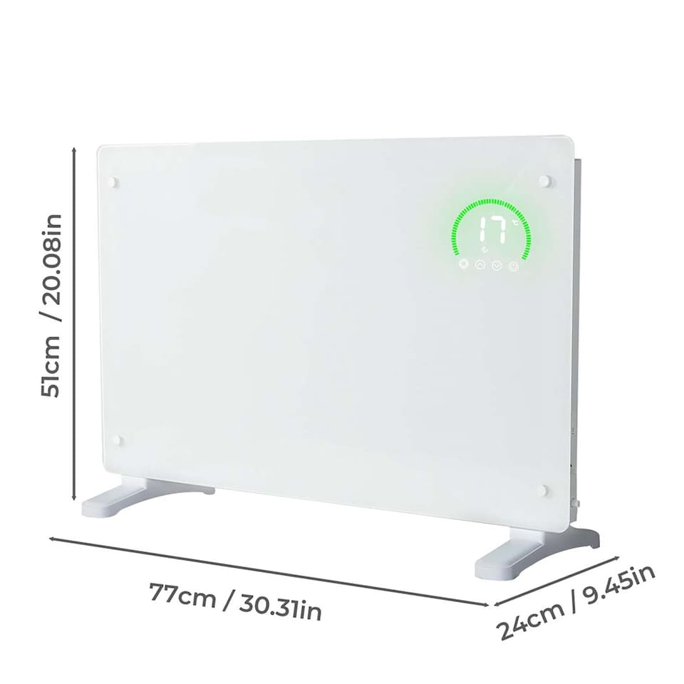 image 1 of Spector Electric Radiator 2000W Panel Heater Wall Mounted Freestanding White