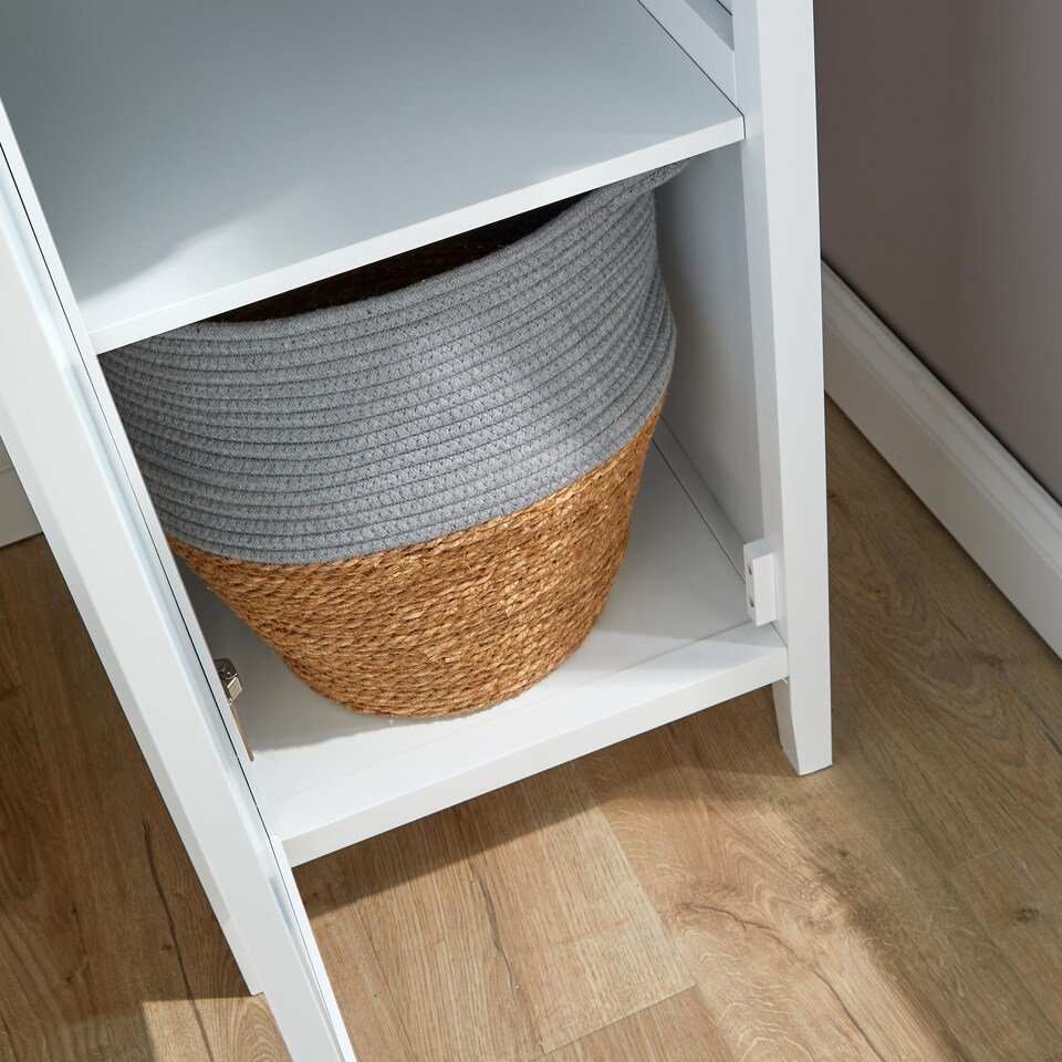 image 1 of Bellevue 1 Or 2 Door Wardrobe MDF Bedroom Furniture White | White