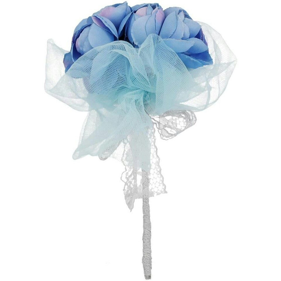 image 1 of Corpse Bride Bouquet Emily Halloween Costume Prop - Blue - One Size One Size