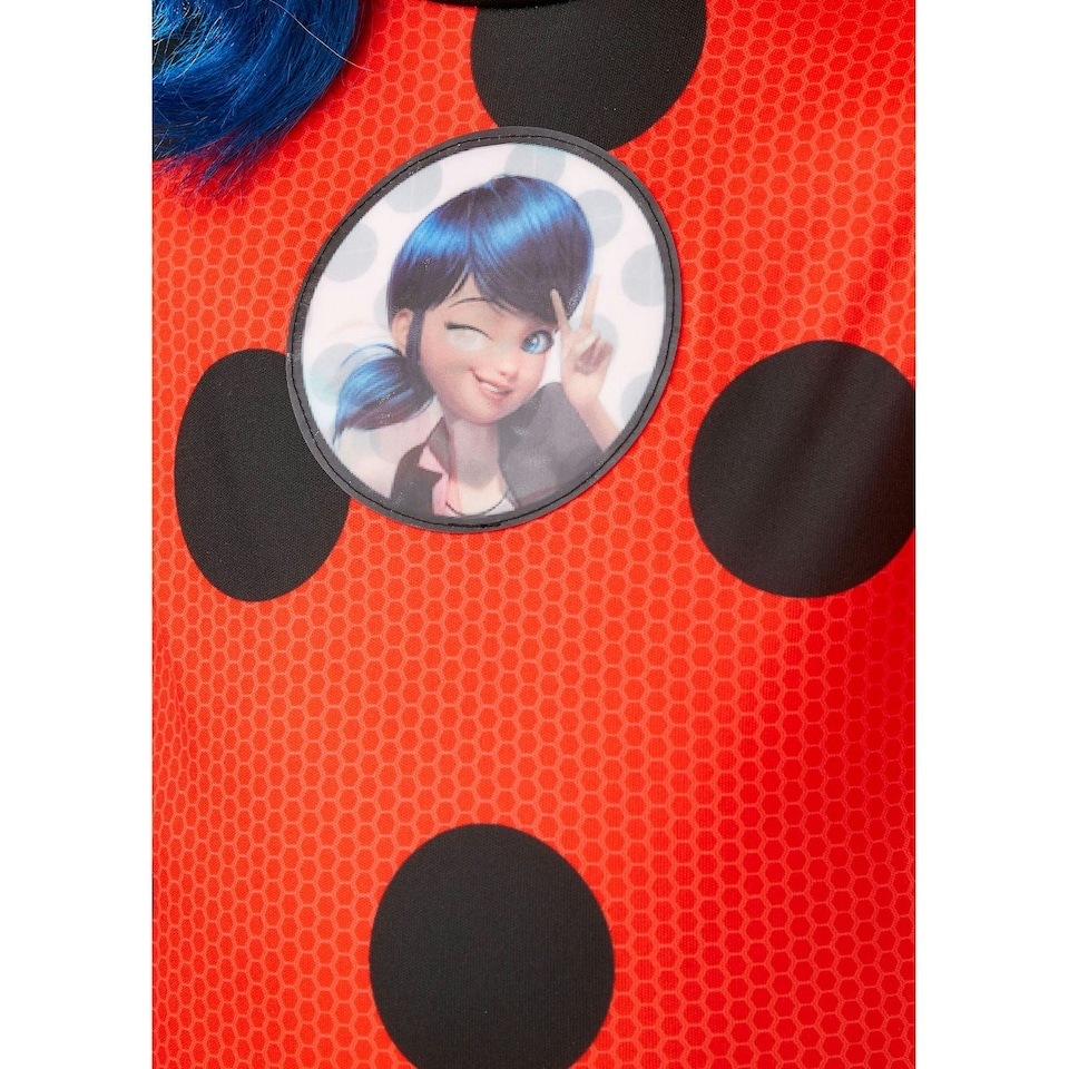image 1 of Miraculous Girls Ladybug Costume - Red/Black - 7-8 Years 7