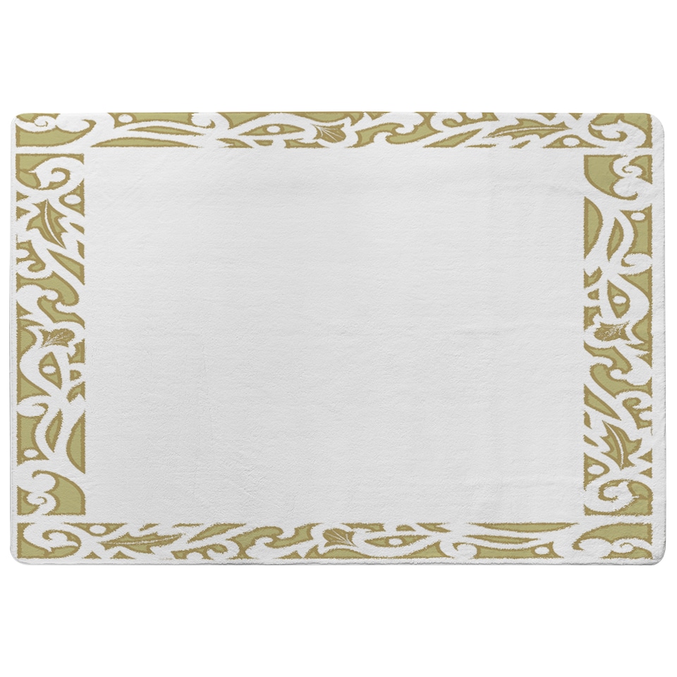 image 1 of Egyptian Hieroglyphs Golden Border Rug | Multi