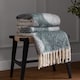image 1 of Hoem Meta Jacquard Tasselled Throw