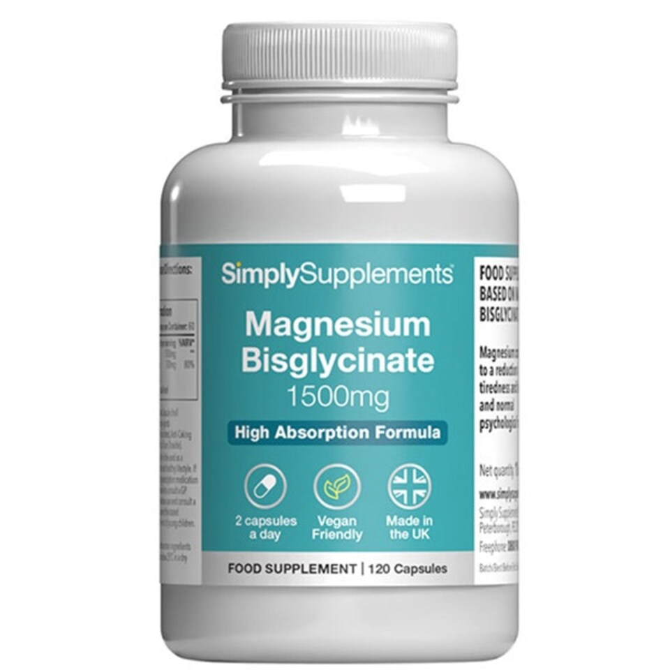 image 1 of Magnesium Bisglycinate 1500mg - 120 Capsules