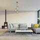 image 7 of First Choice Lighting Matt Black With Brushed Copper Detail 3 Light Pendant Black | Copper