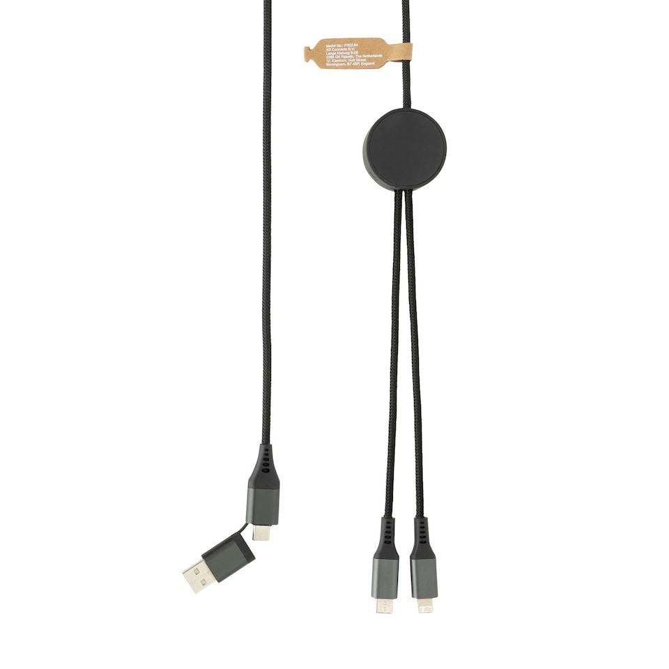 image 1 of XD Xclusive Terra 4 in 1 Cable - Grey - One Size