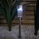 image 3 of 36cm 10 White LED Stainless Steel Solar Garden Path Lights