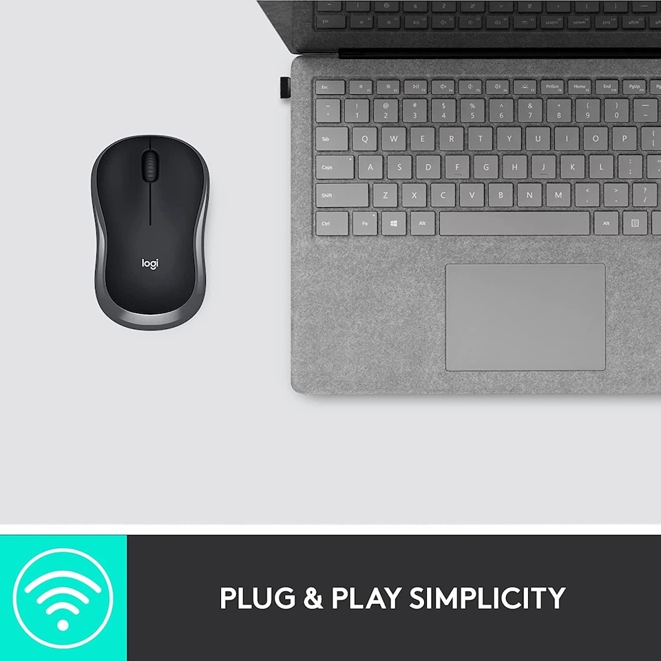 image 1 of Logitech M185 Wireless Mouse Gray