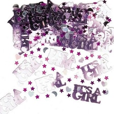 Amscan Confetti - Its A Girl/Its A Boy - Pink/Silver - One Size