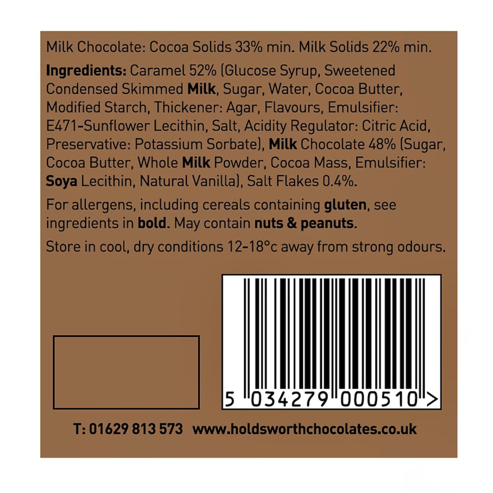 image 1 of Holdsworth Chocolates Truly Scrumptious Sea Salt Caramel Truffles 55g