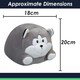 image 6 of Dog Soft Toy Cute Plushie Huggable Cuddly Stuffed Toy 20cm Grey