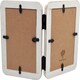 image 5 of Nicola Spring Rustic Hearts Folding 2 Photo Frame - 4 x 6" - White