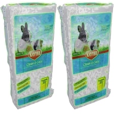 2PK 24.6L White Clean & Cozy Small Animals Bedding 99% Dust Free Odor Control