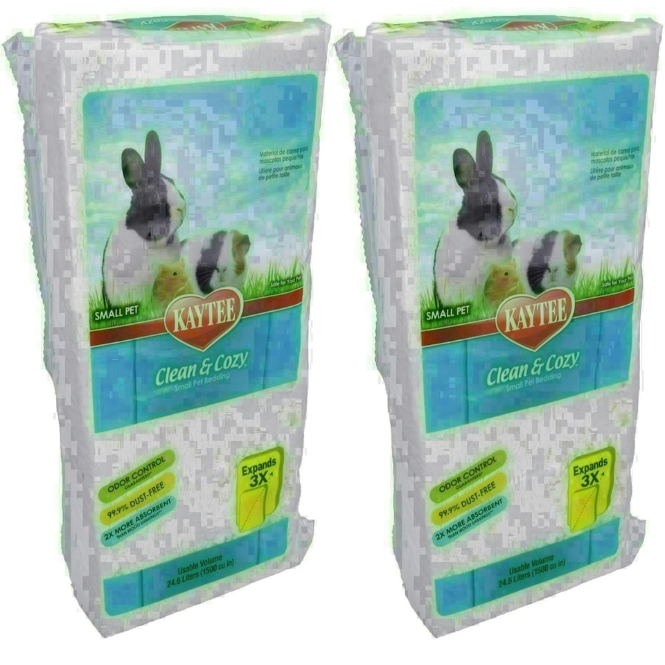 image 1 of 2PK 24.6L White Clean & Cozy Small Animals Bedding 99% Dust Free Odor Control