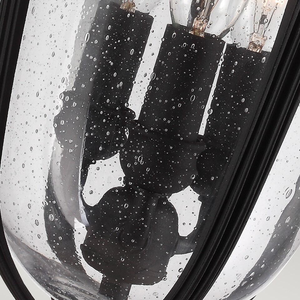 image 1 of English Bridle 3 Light Medium Outdoor Ceiling Chain Lantern Black, E14