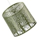 image 5 of Unique and Beautiful Olive Green Metal Forest Design Pendant Shade