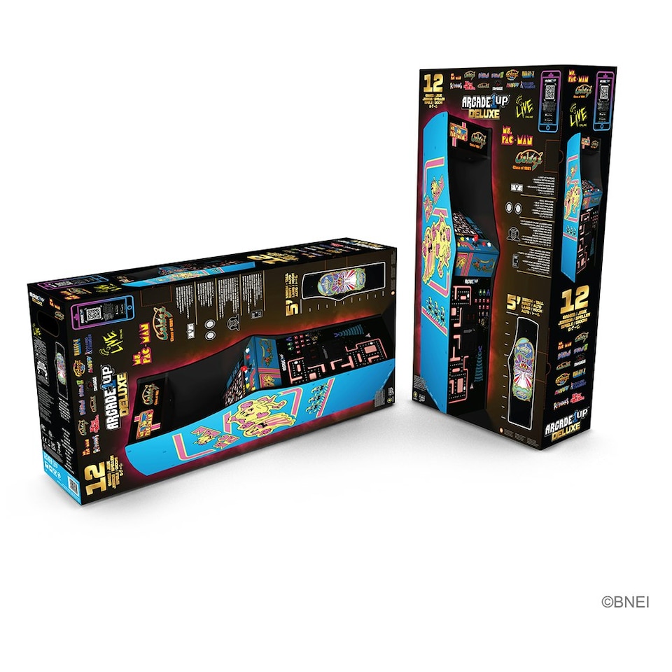 image 1 of Arcade1Up Ms. Pac-Man vs Galaga Class of 81 Deluxe Arcade Machine Multi
