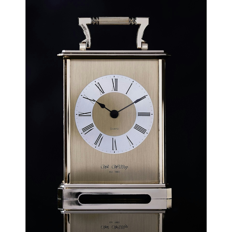 image 1 of Wm.Widdop Carriage Clock - Gilt Gold