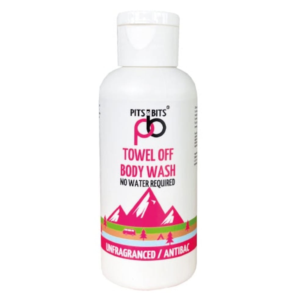 image 1 of Pits & Bits® Towel Off® Body Wash 100ml - Antibacterial, Antiviral & Unfragranced