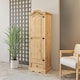 image 2 of Corona Wardrobe 1 Door 1 Drawer Arch Top Solid Mexican Pine