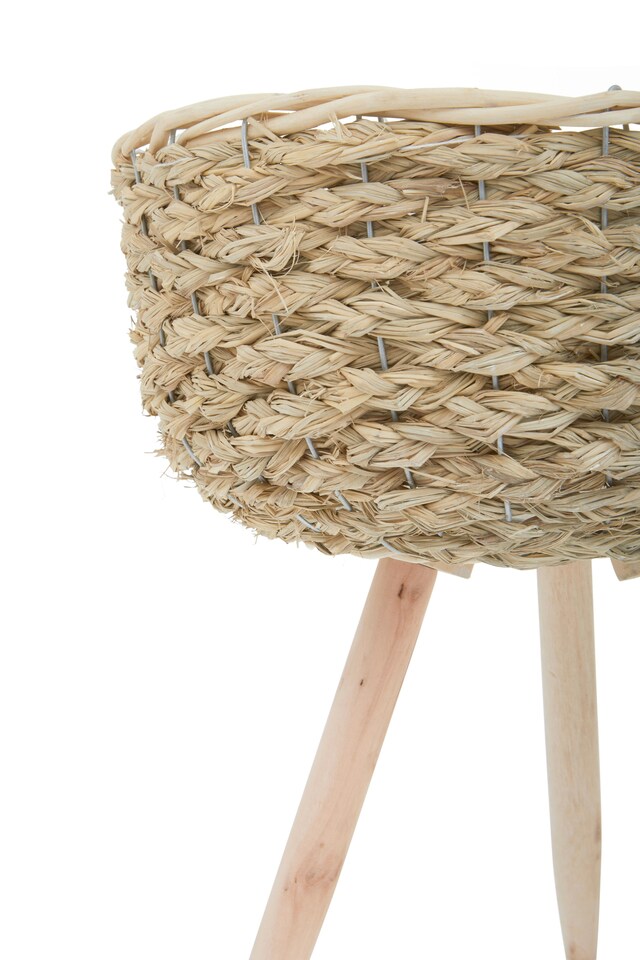 image 1 of Lentigo Set Of Two Natural Planters | Cream