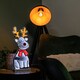 image 3 of 40cm Infinity Standing Christmas Reindeer with Metal Base, White and Red LEDs