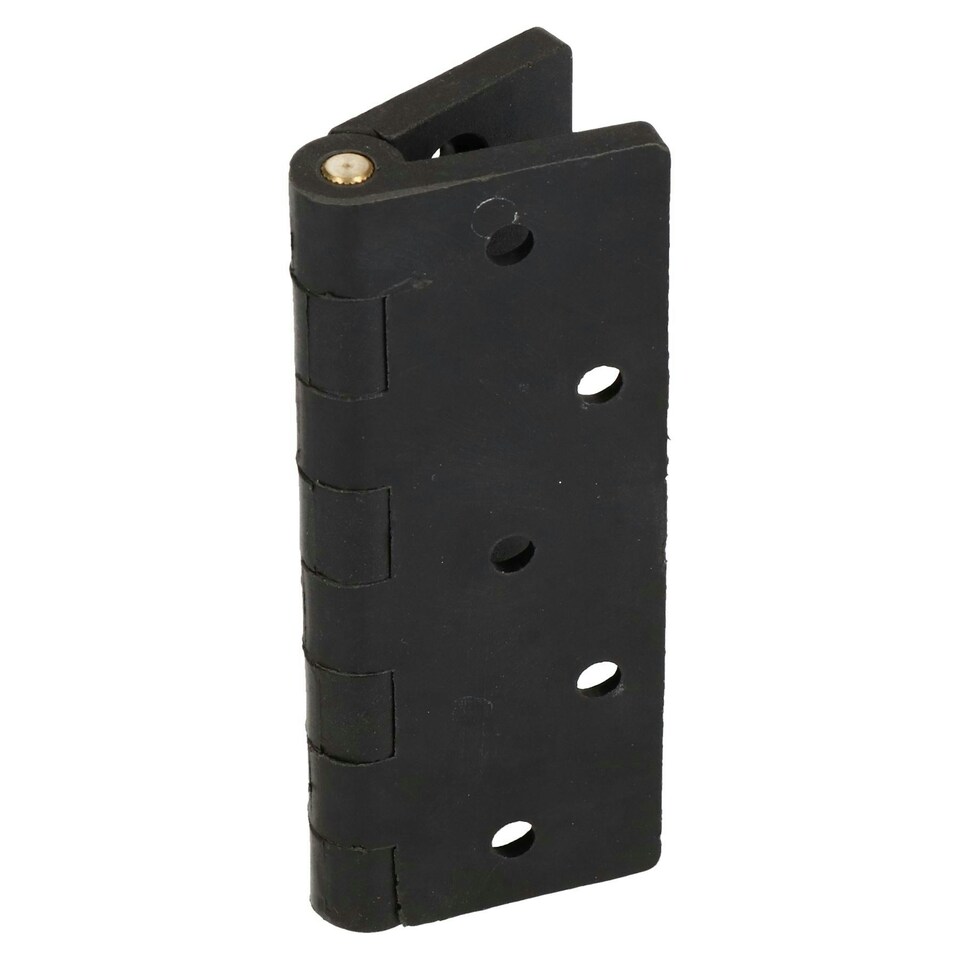 image 1 of Black Reinforced Nylon Plastic Hinge 67x102mm Italian Made Industrial Quality 4PK Black