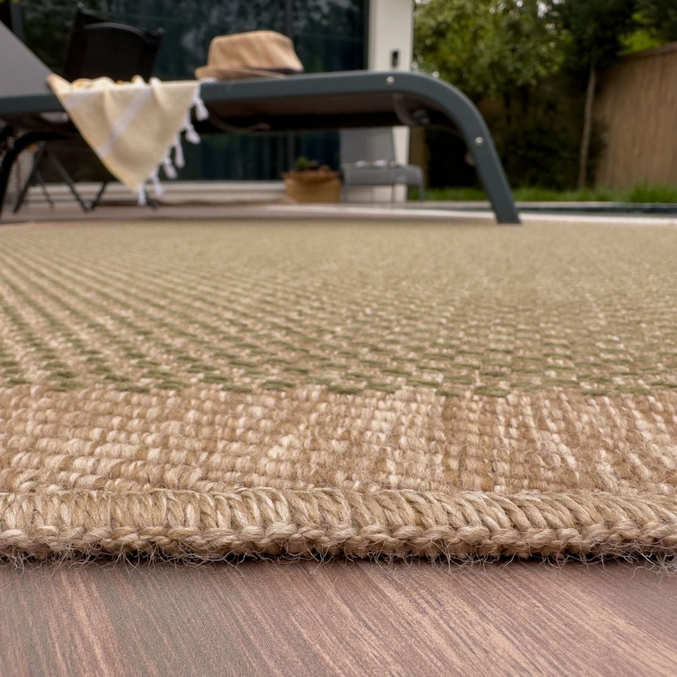image 1 of The Rugs Nature Collection Square Dots Design Outdoor Rugs Garden Patio | 5200