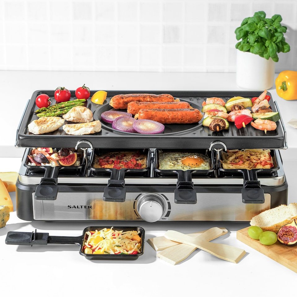 image 1 of Salter Electric Raclette Grill & Fondue