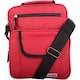 image 1 of Lorenz Canvas Style Multi-Functional Shoulder Cross Body Small Messenger Travel Work Utility Bag | Red | Red