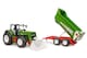 image 4 of Bruder ROADMAX Tractor with frontloader tipping trailer Construction Loader Model