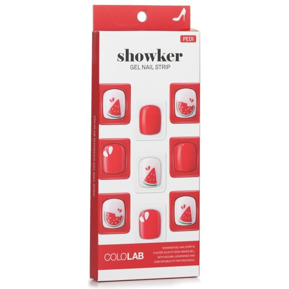 image 1 of Showker Gel Nail Strip # Cpa505 Cool Watermelon - 1pcs